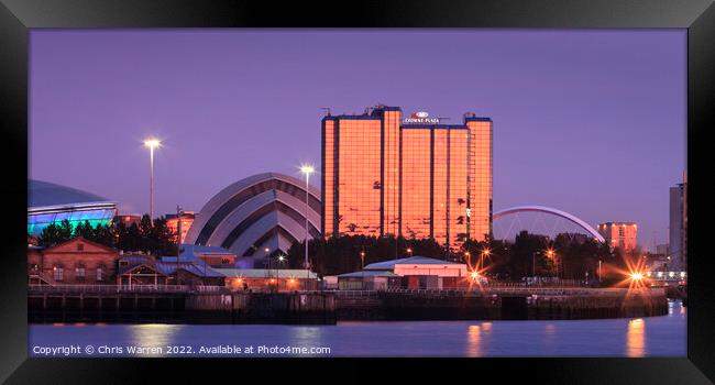 The Armadillo on the River Clyde Glasgow Framed Print by Chris Warren