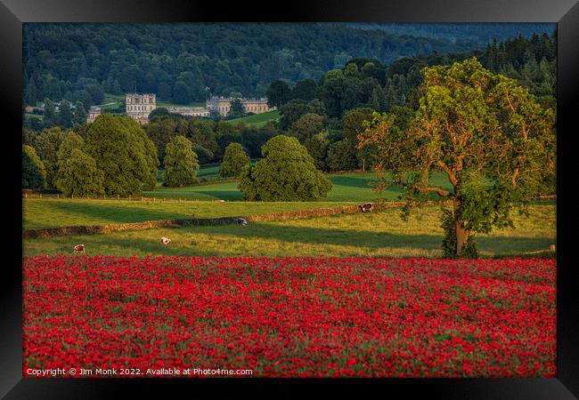 Poppies in the Peak District Framed Print by Jim Monk