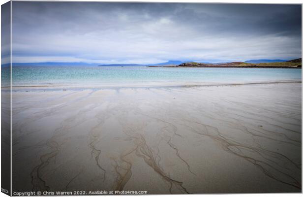 Clear waters at Mellon Udrigle Gruinard Bay  Canvas Print by Chris Warren