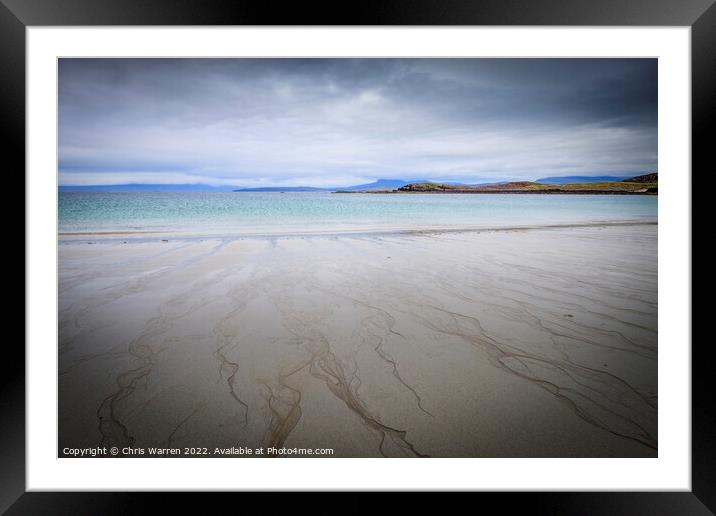 Clear waters at Mellon Udrigle Gruinard Bay  Framed Mounted Print by Chris Warren