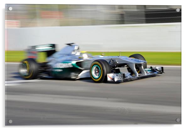 Nico Rosberg Acrylic by SEAN RAMSELL