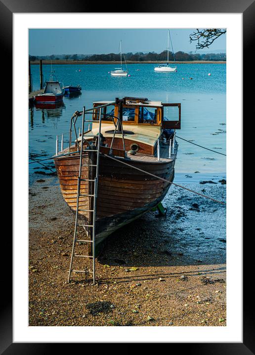 Beached Framed Mounted Print by Gerry Walden LRPS