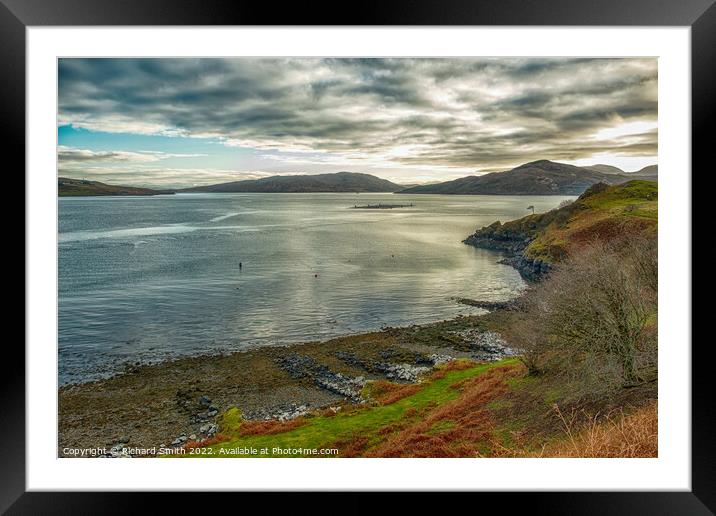 The shore below Balmeanach. Framed Mounted Print by Richard Smith