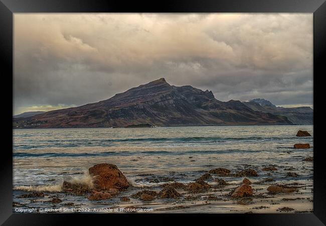 Ben Tianavaig Framed Print by Richard Smith