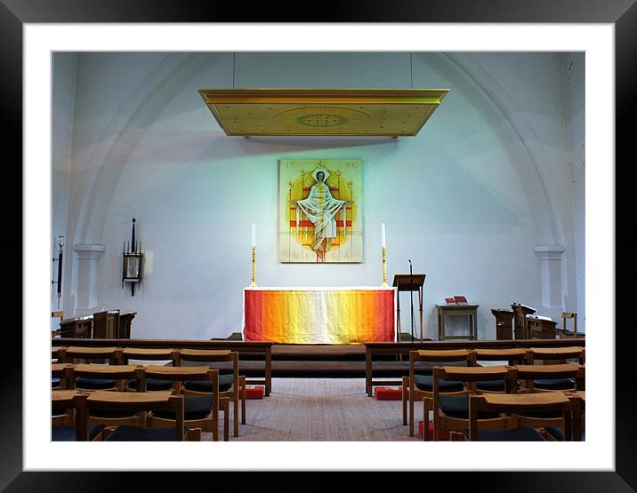 The Chapel Framed Mounted Print by Jacqui Kilcoyne