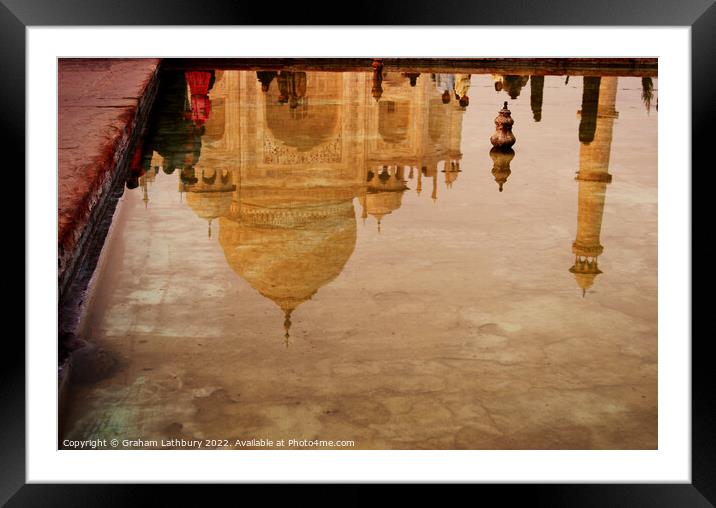 The Taj Mahal (Crown of the Palace) Framed Mounted Print by Graham Lathbury