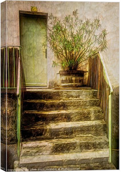 Steps To The Front Door Canvas Print by Ian Lewis