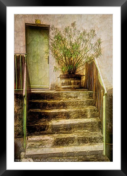 Steps To The Front Door Framed Mounted Print by Ian Lewis