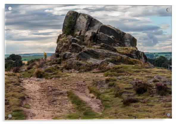 Ashover Rock Acrylic by Wendy Williams CPAGB