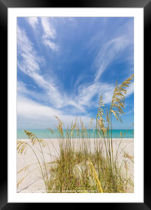 Heavenly calmness on the beach Framed Mounted Print by Melanie Viola