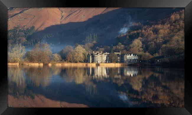 Winter at Grasmere Framed Print by Simon Wrigglesworth