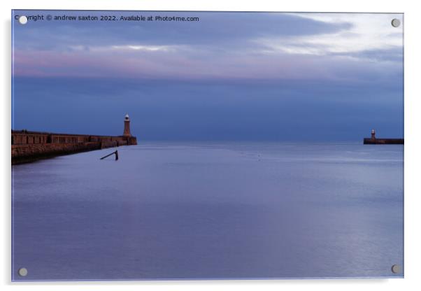 Smooth sea  Acrylic by andrew saxton