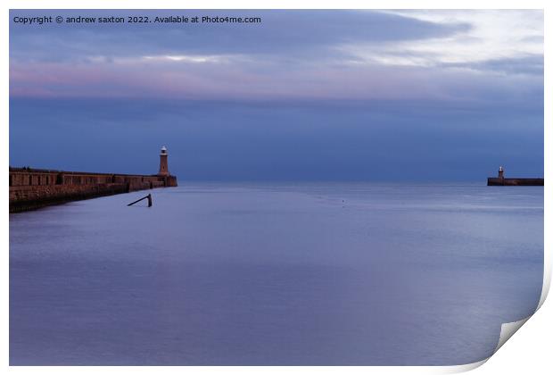 Smooth sea  Print by andrew saxton