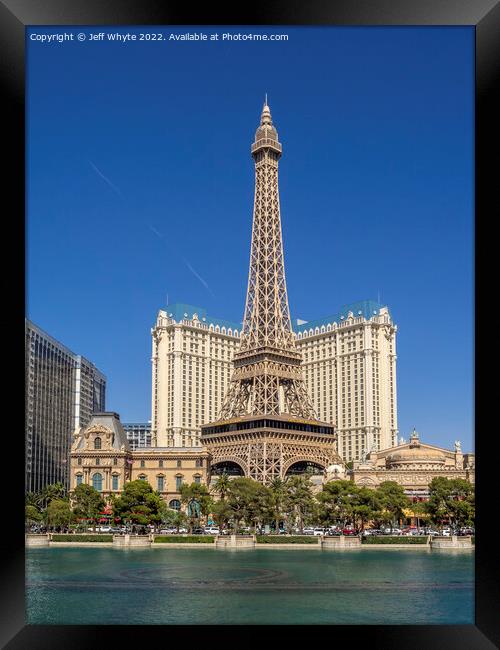 Paris Las Vegas Framed Print by Jeff Whyte