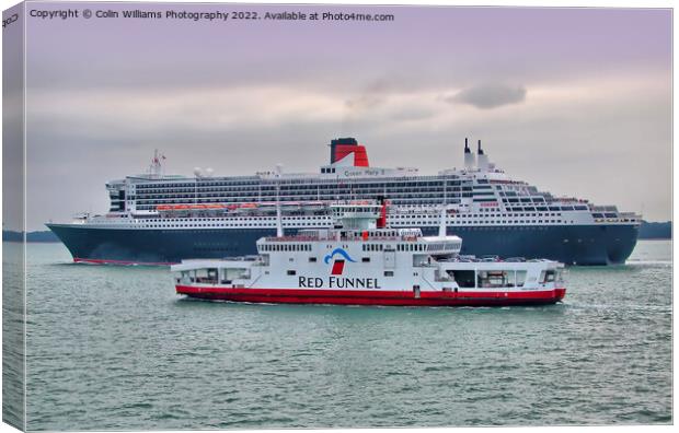 The Cunard Queen Mary 2 Canvas Print by Colin Williams Photography