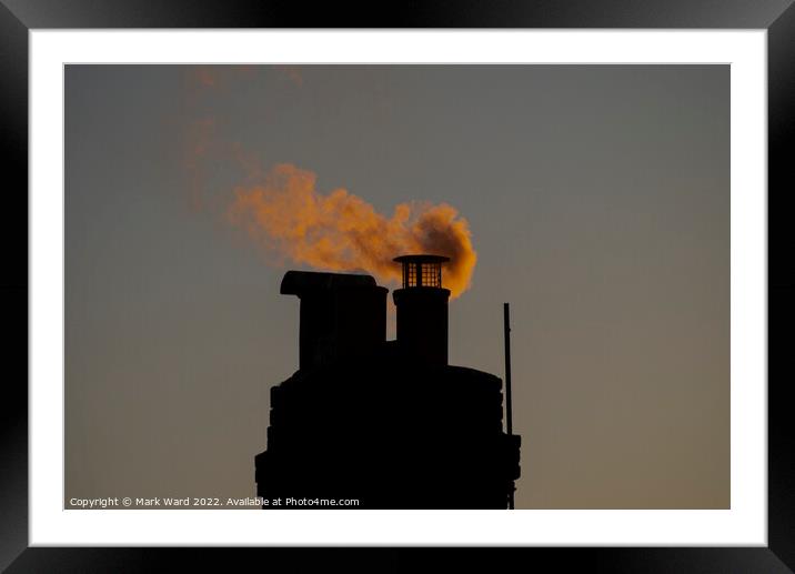Up in Smoke. Framed Mounted Print by Mark Ward
