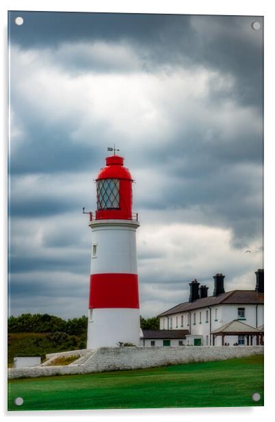 St Marys Lighthouse Acrylic by Duncan Loraine