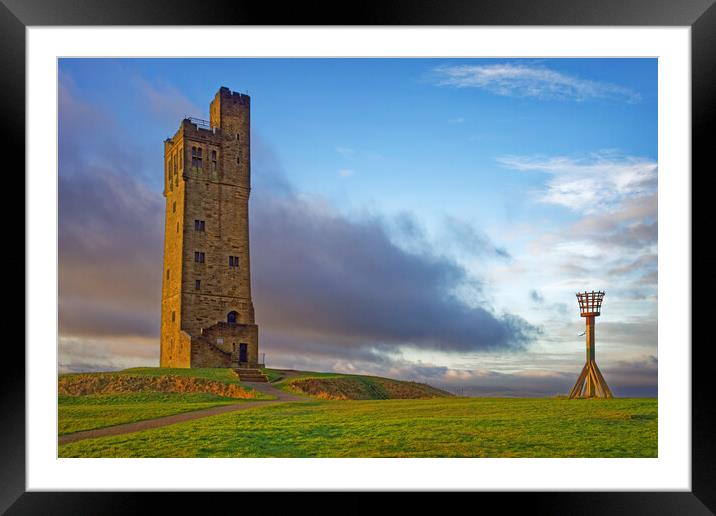 Victoria Tower and Millennium Beacon, Castle Hill Framed Mounted Print by Darren Galpin