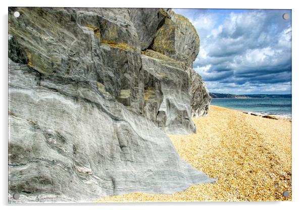 Carved by the Sea Acrylic by Roger Mechan