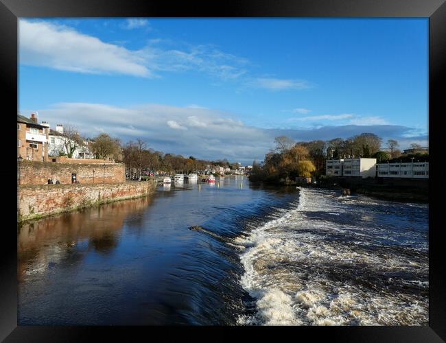 River Dee Chester Framed Print by Wendy Williams CPAGB