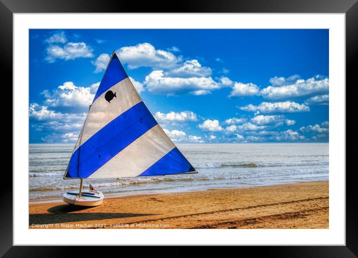 Serenity at Sea Framed Mounted Print by Roger Mechan