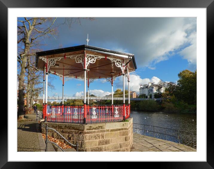 The Bandstand, Chester Framed Mounted Print by Wendy Williams CPAGB
