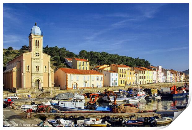 Serene Port-Vendres Print by Roger Mechan