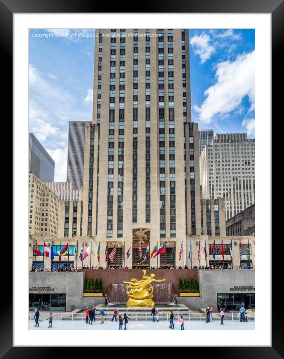 Rockefeller Center in New York Framed Mounted Print by Jeff Whyte