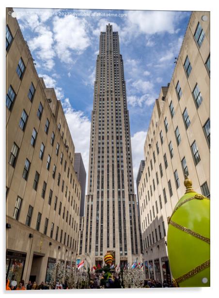 Rockefeller Center Acrylic by Jeff Whyte