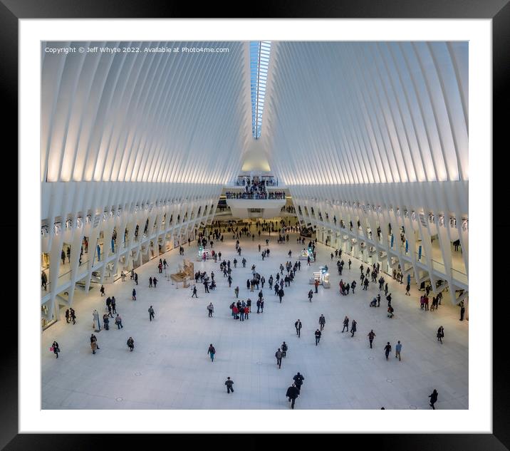 Interior of the Oculus Framed Mounted Print by Jeff Whyte