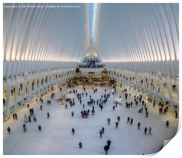 Interior of the Oculus Print by Jeff Whyte