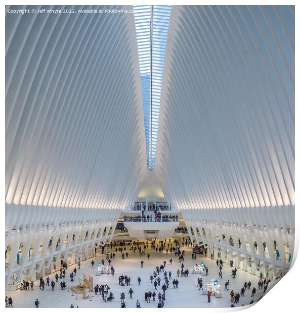 Interior of the Oculus Print by Jeff Whyte