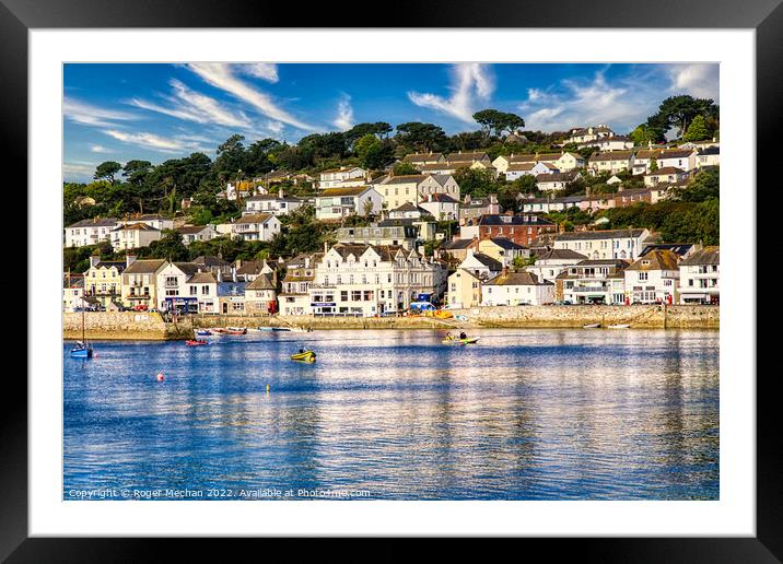 Serenity at St Mawes Framed Mounted Print by Roger Mechan