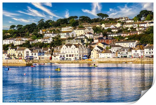 Serenity at St Mawes Print by Roger Mechan