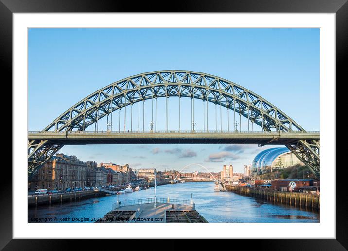 The Tyne Bridge Framed Mounted Print by Keith Douglas