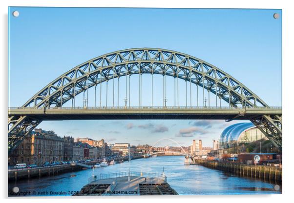 The Tyne Bridge Acrylic by Keith Douglas