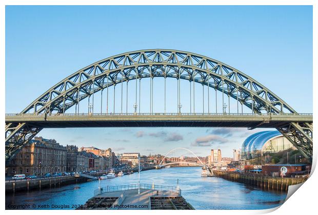 The Tyne Bridge Print by Keith Douglas