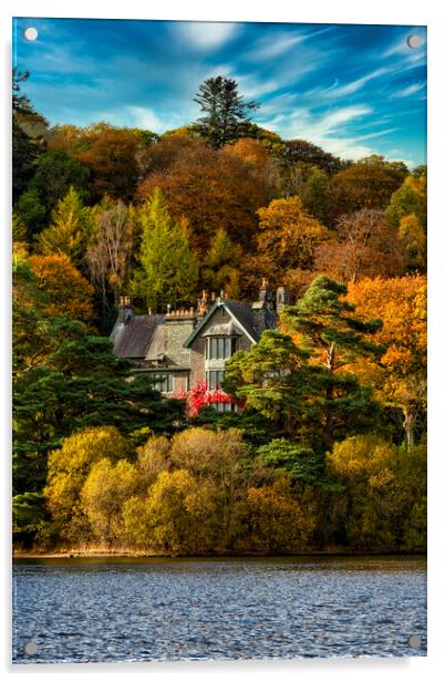 Fawe Park, Derwentwater, Cumbria - Lake District Acrylic by Shafiq Khan