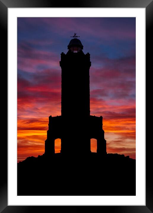 Morning Dawn from Darwen/Jubilee Tower, Lancashire Framed Mounted Print by Shafiq Khan