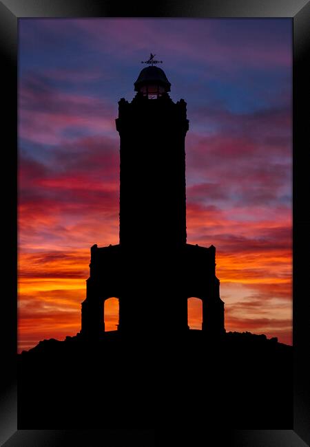Morning Dawn from Darwen/Jubilee Tower, Lancashire Framed Print by Shafiq Khan