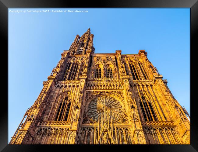 Cathedral of Our Lady of Strasbourg  Framed Print by Jeff Whyte