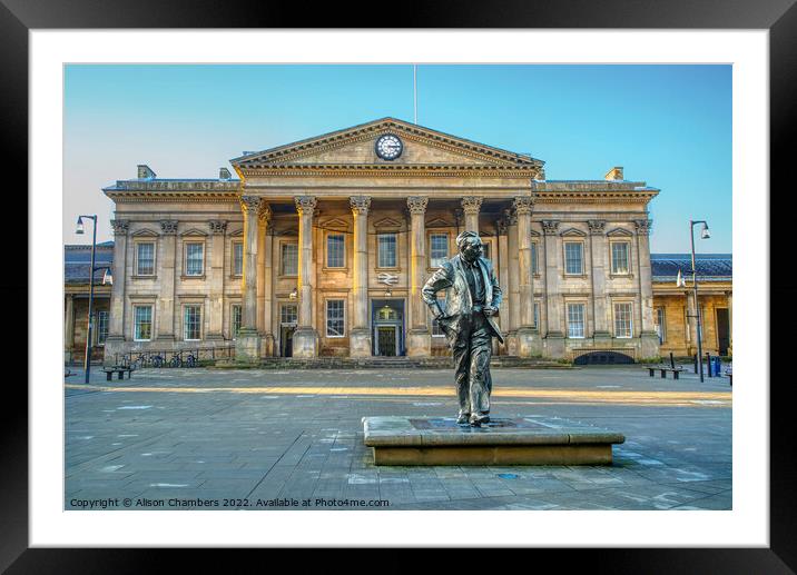 Huddersfield St Georges Square Framed Mounted Print by Alison Chambers