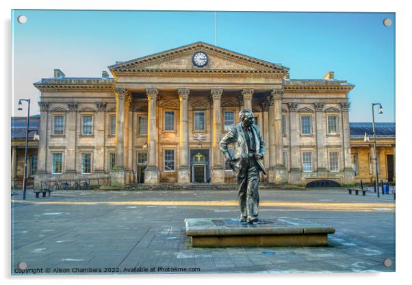 Huddersfield St Georges Square Acrylic by Alison Chambers