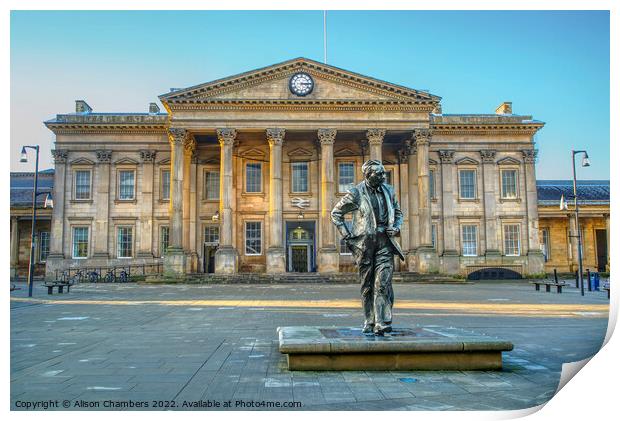 Huddersfield St Georges Square Print by Alison Chambers