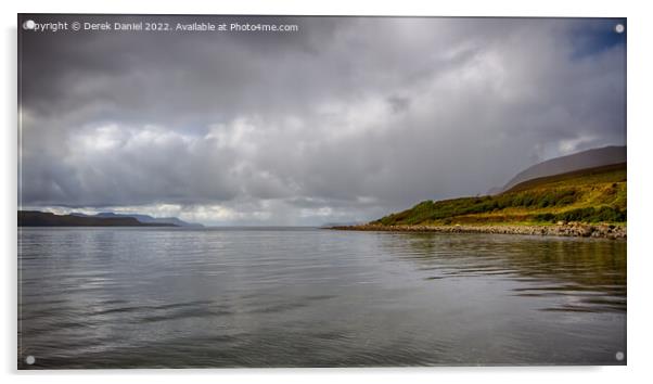 Glenbrittle, Isle of Skye (panoramic) Acrylic by Derek Daniel