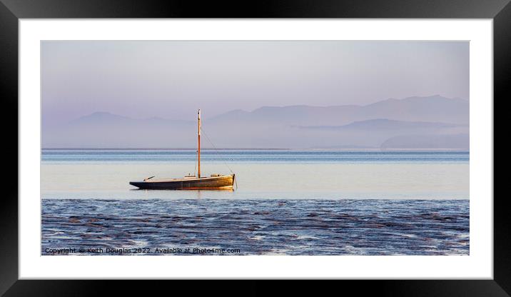 Moored in The Bay Framed Mounted Print by Keith Douglas