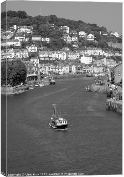 Looe Harbour Canvas Print by Chris Rose