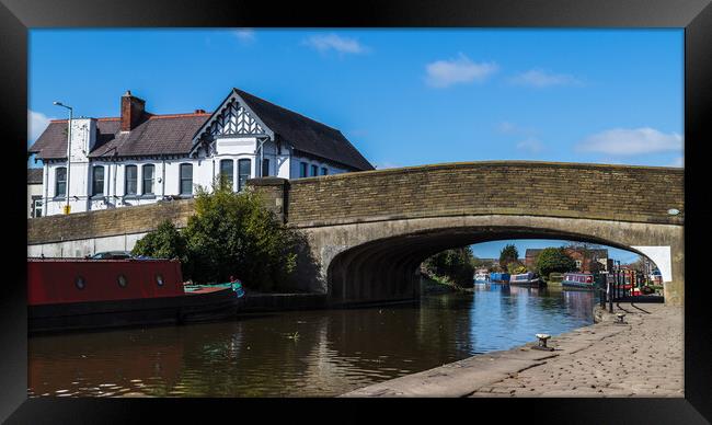 Cobbles next to the Leeds Liverpool canal Framed Print by Jason Wells