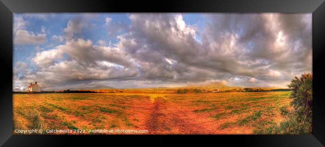 Framed by the Clouds Framed Print by Catchavista 