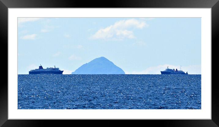 The Ardrossan to Isle of Arran ferry service Framed Mounted Print by Allan Durward Photography